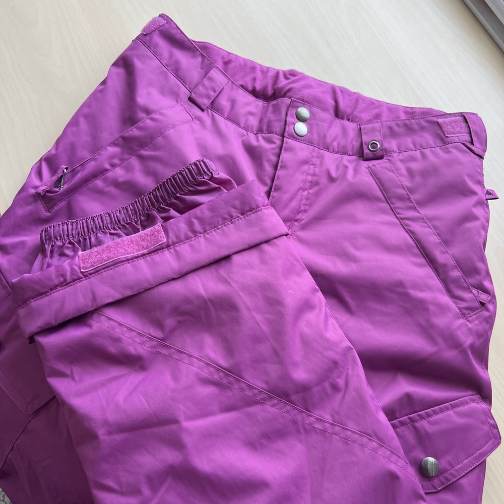 Burton Snow Pants Girls XL (18) Purple DRYRIDE Insulated RoomToGrow Cargo Pants